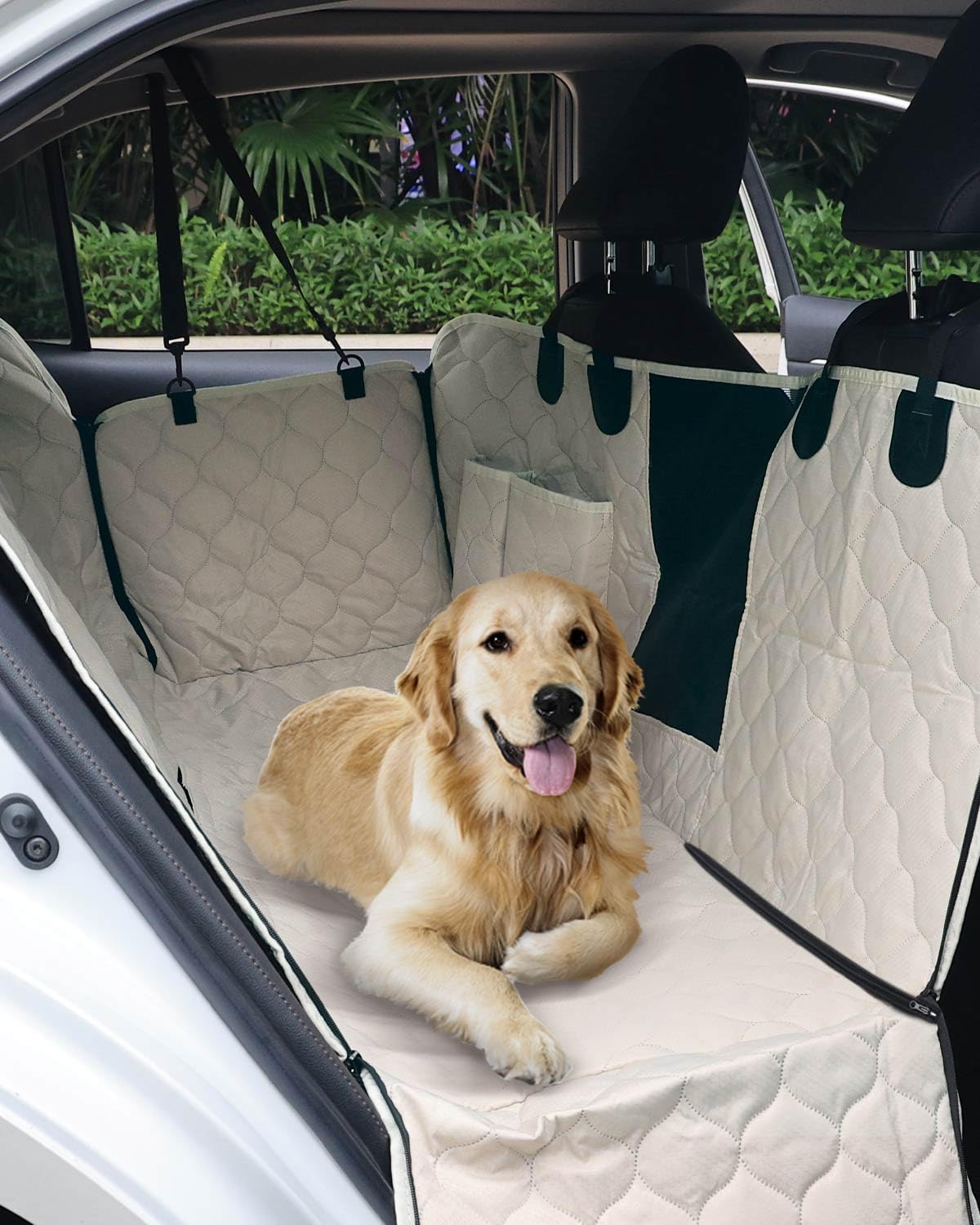 PETICON easy-install car cover with buckles and straps for quick setup