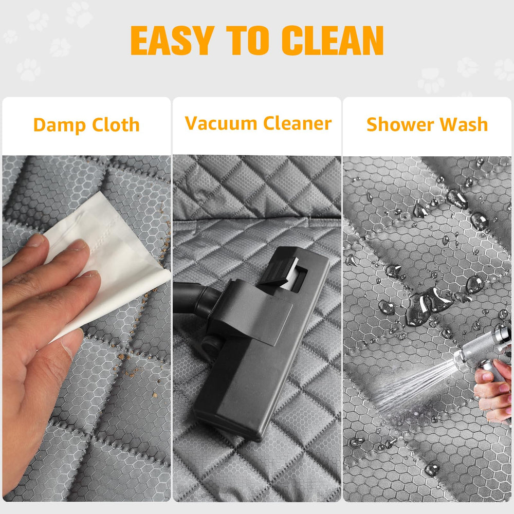 PETICON gray color complements Tesla interiors and hides pet fur
