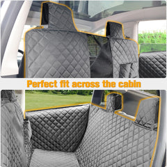 PETICON headrest-integrated design shown for a secure Tesla interior fit