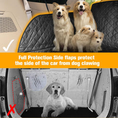 PETICON Non-slip rubber-back net stabilizes pets during driving