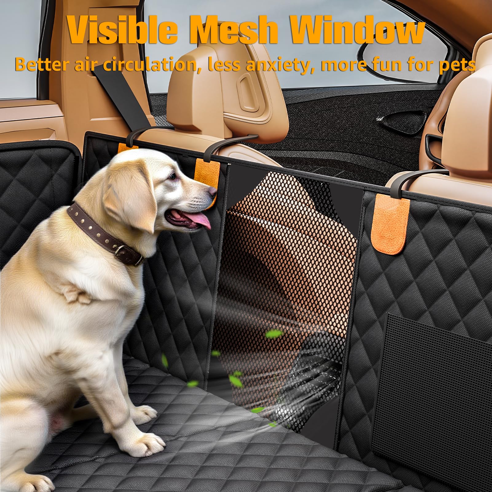PETICON non-slip bottom keeps the cover in place on bumpy roads.