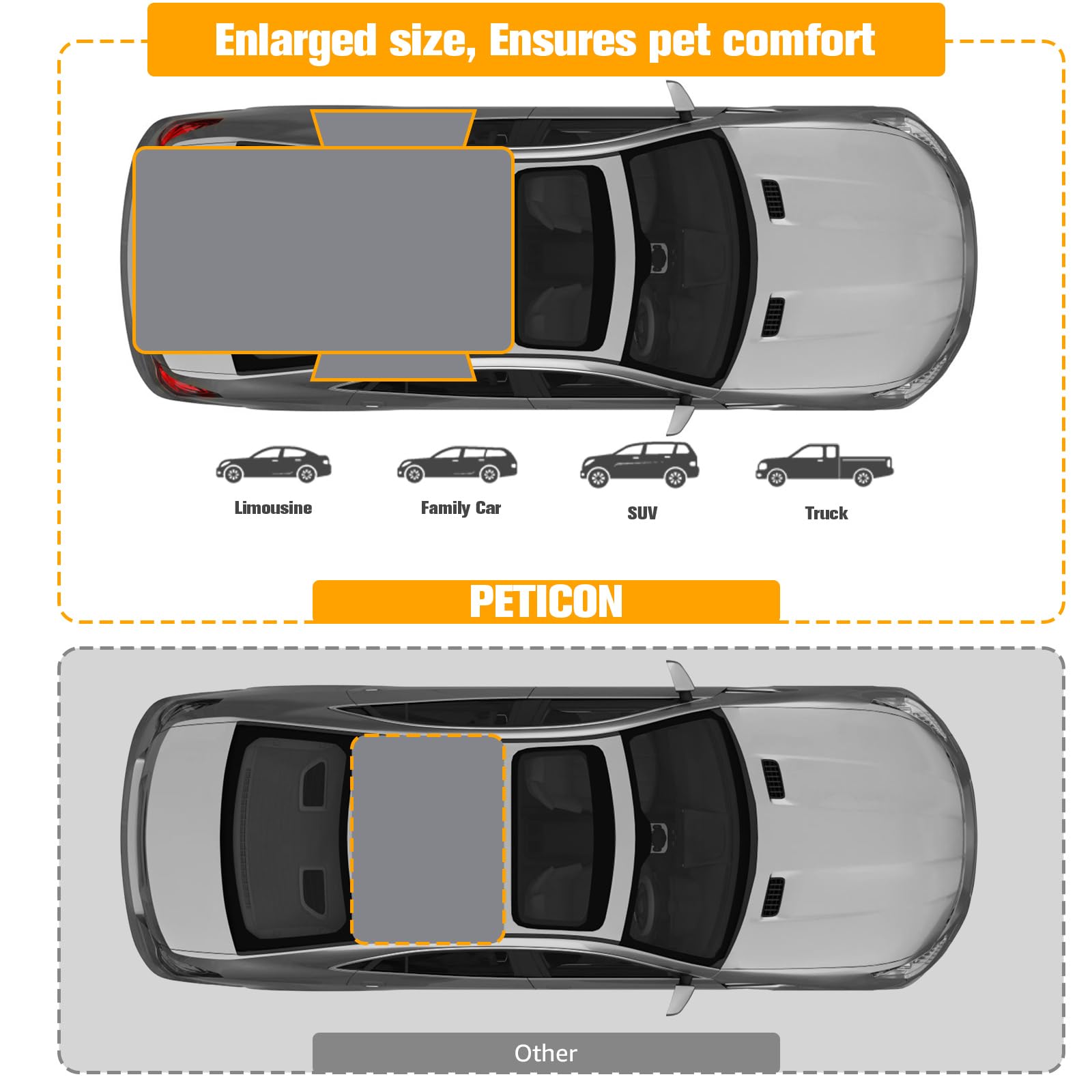 PETICON PU leather waterproof surface protects cargo from spills and scratches