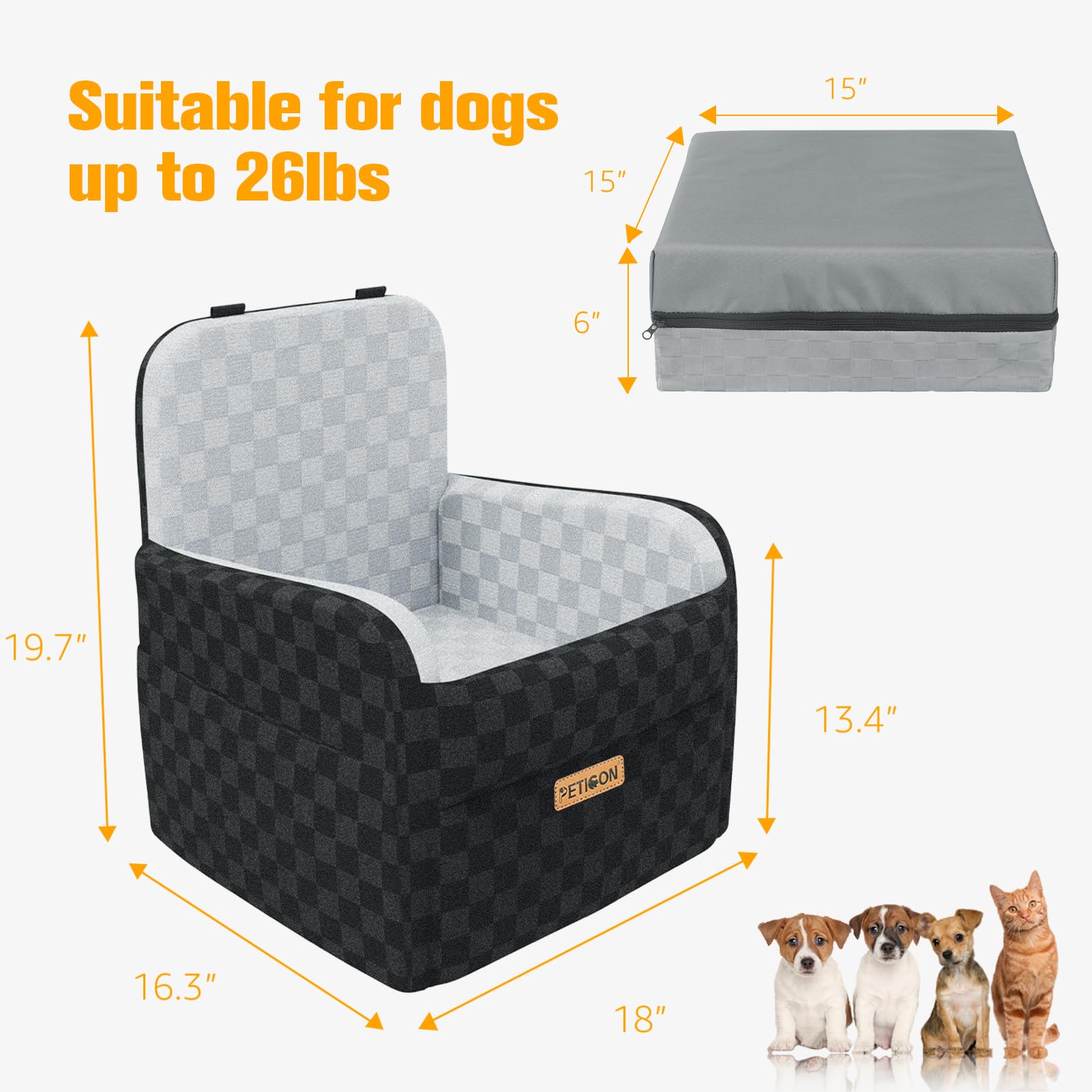 PETICON reversible cooling Oxford cover for summer comfort