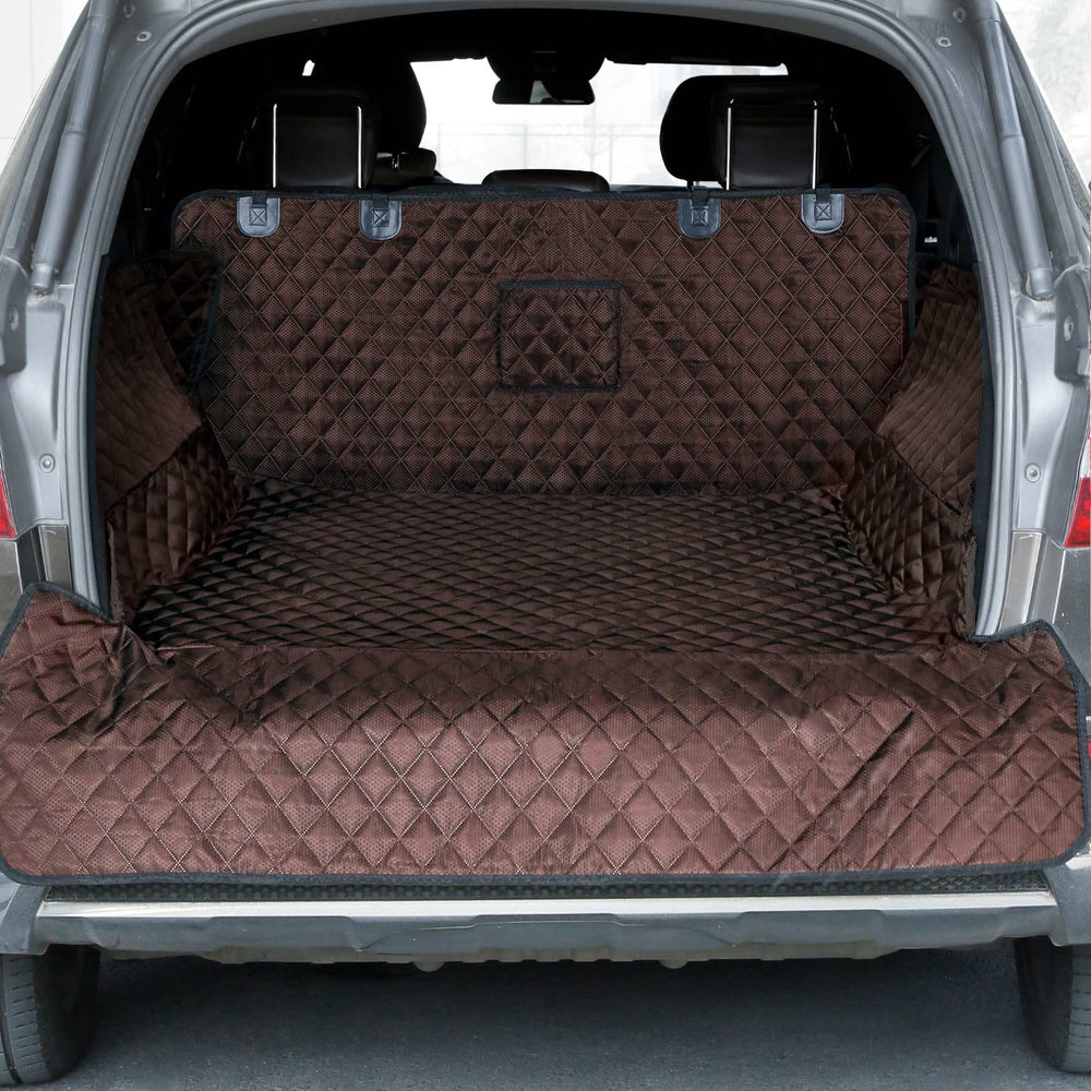 PETICON SUV cargo liner front view showing full coverage for extended car protection