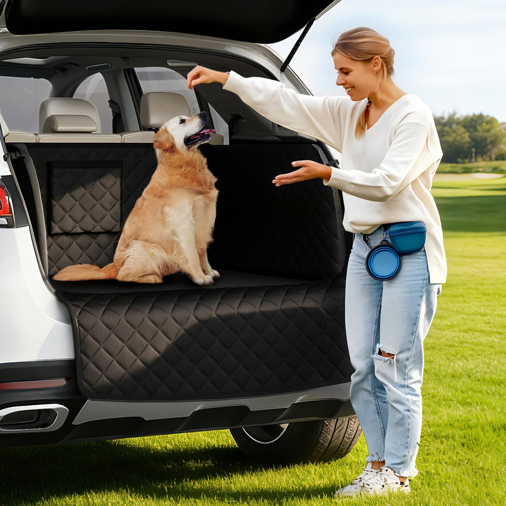 PETICON SUV Cargo Liner doubles as travel pad for pets and picnics.