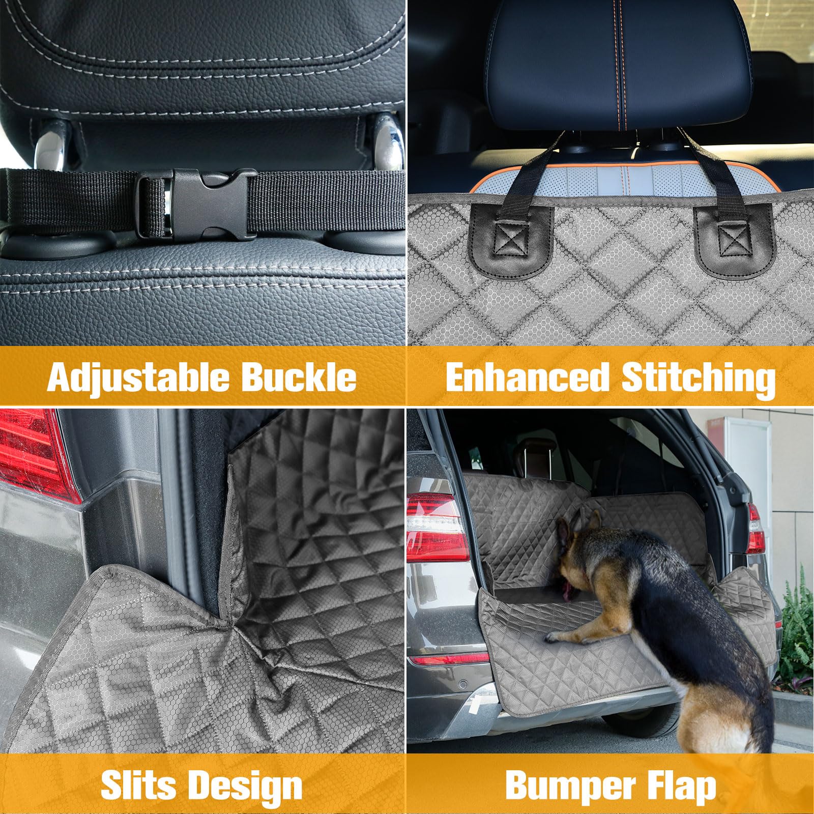 PETICON non-slip back adds stability during drives.