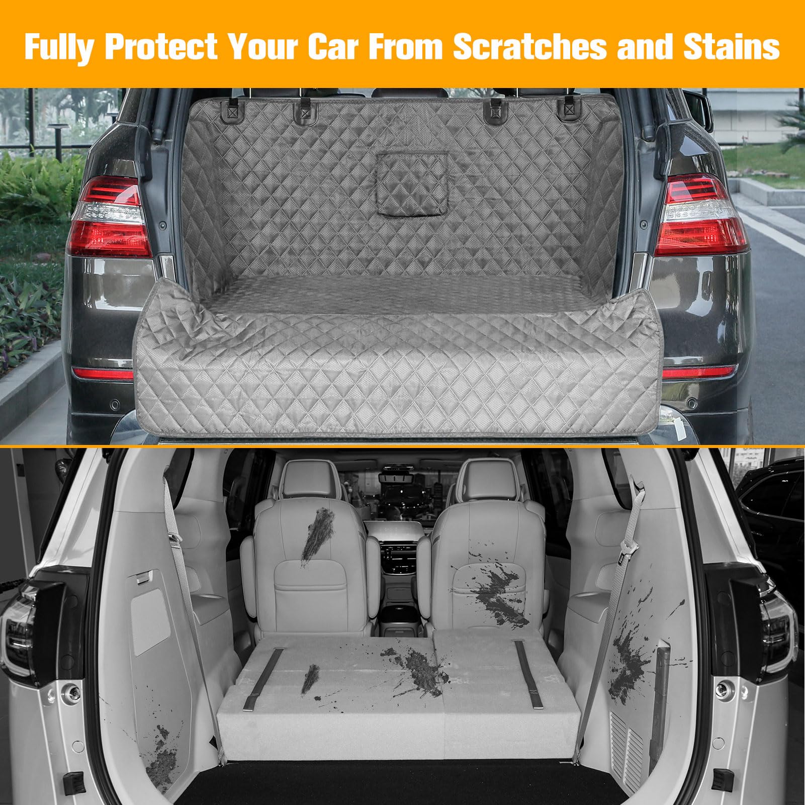 PETICON suction cups and Velcro keep side panels secure.