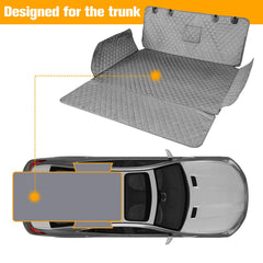 PETICON cargo liner fabric close-up shows waterproof quilted layers.