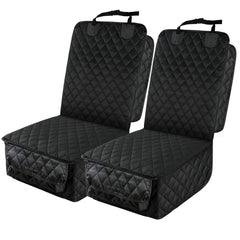PETICON waterproof front seat cover with side flaps protects seat edges from dog claws and spills