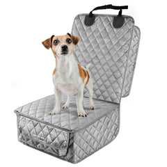 PETICON waterproof front seat cover with side flaps protects upholstery from scratches and fur.