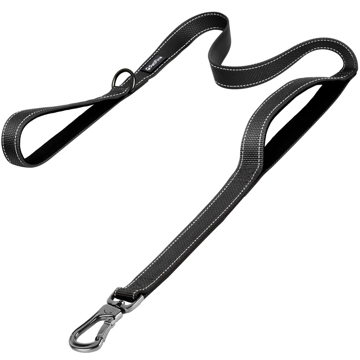 PetiFine 6ft heavy-duty leash with secure clip for dependable everyday walks.