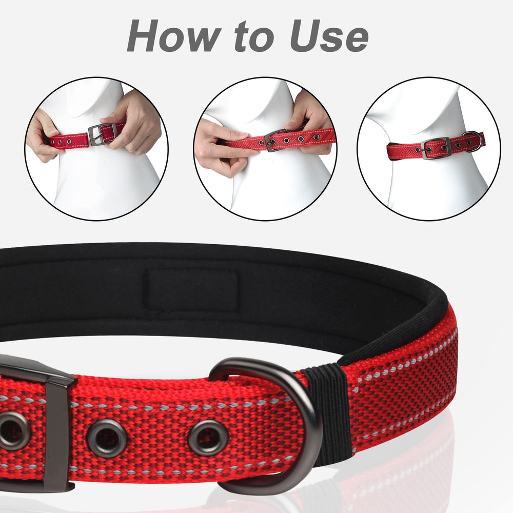 PetiFine neoprene padding reduces neck irritation during play