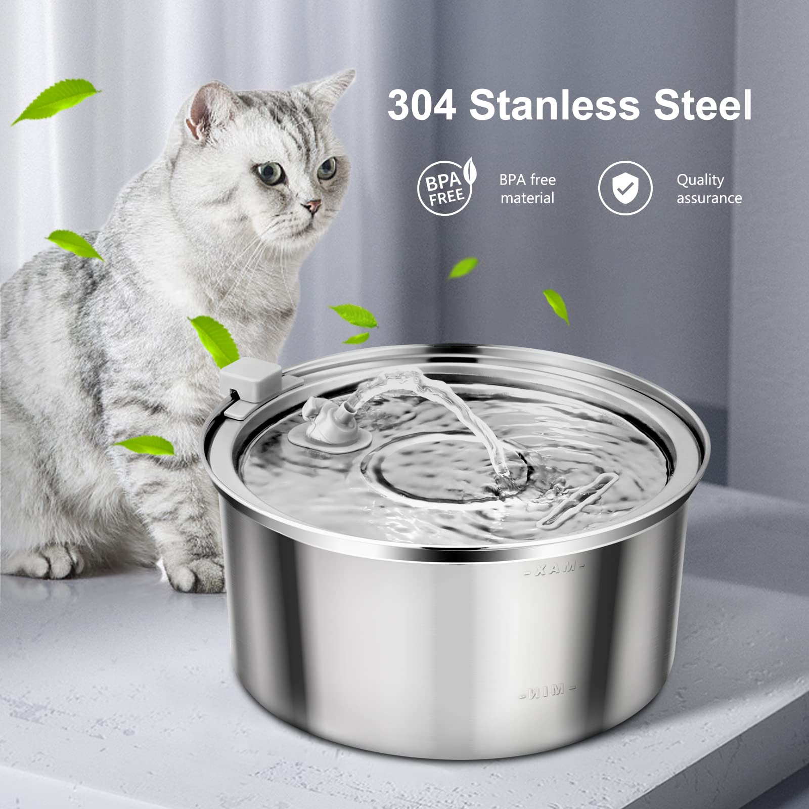 Petilog adjustable spout for tailored water flow for pets.
