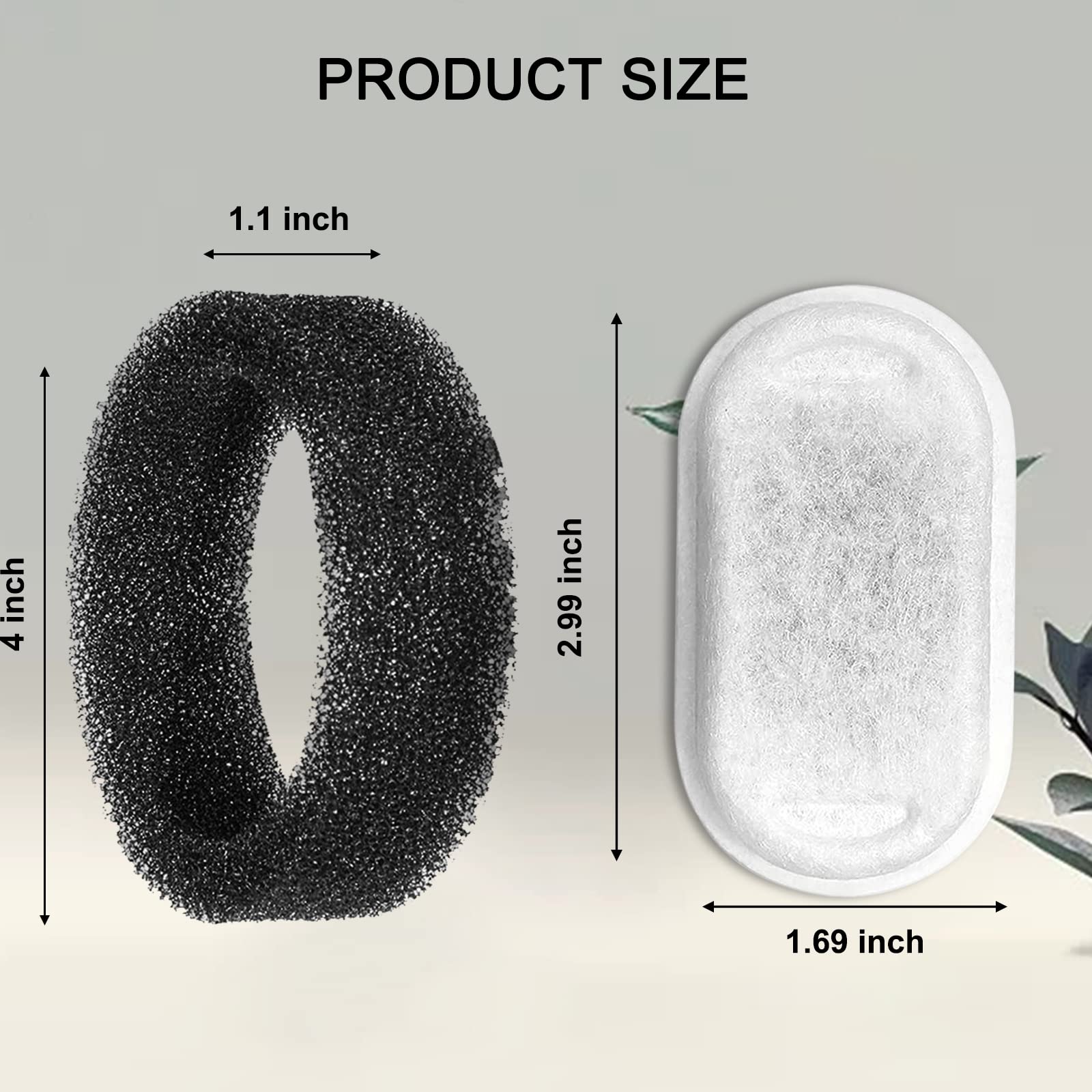 Petilog sponge filter 12-pack improves water freshness and hygiene