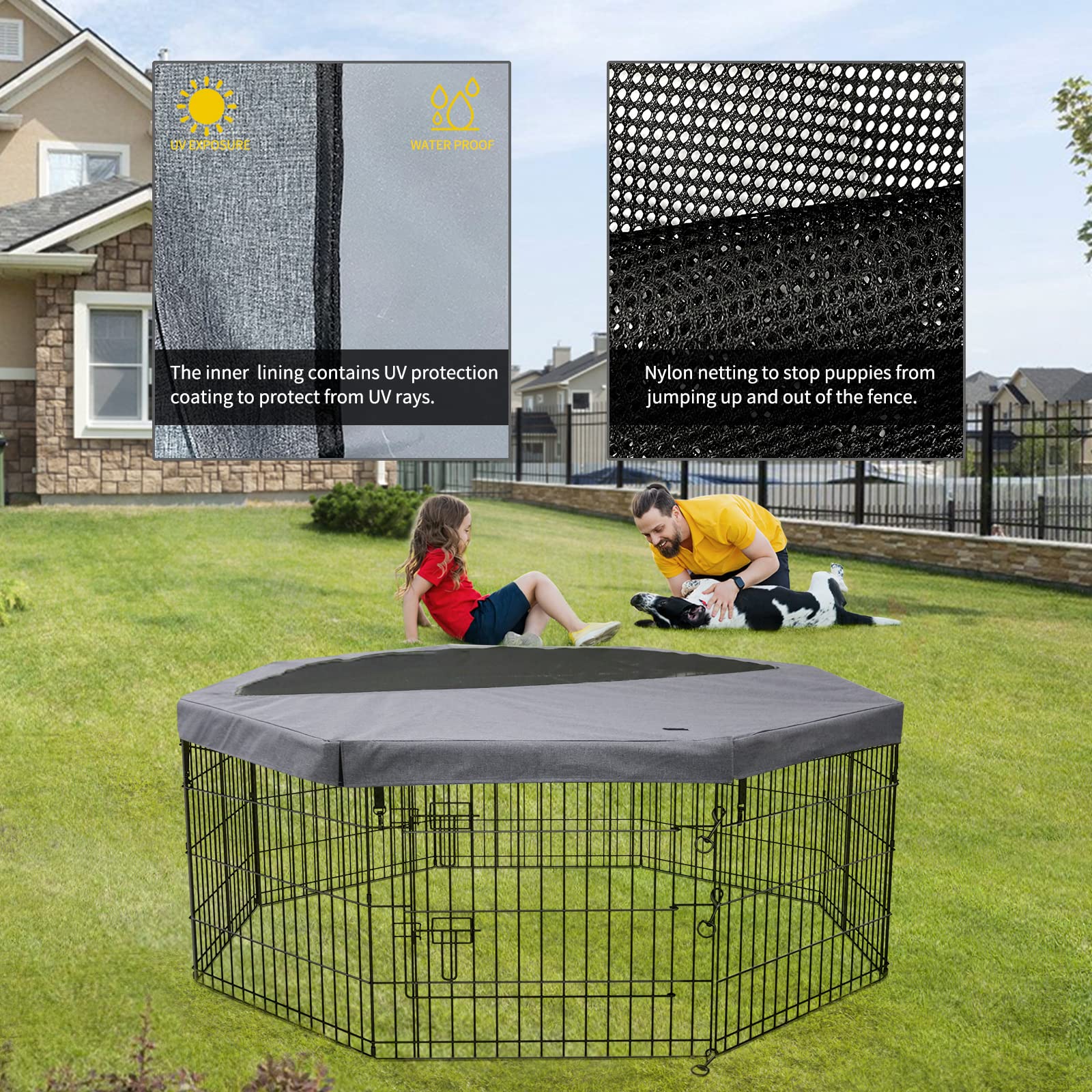 PETIME design helps prevent head poking while keeping pets visible