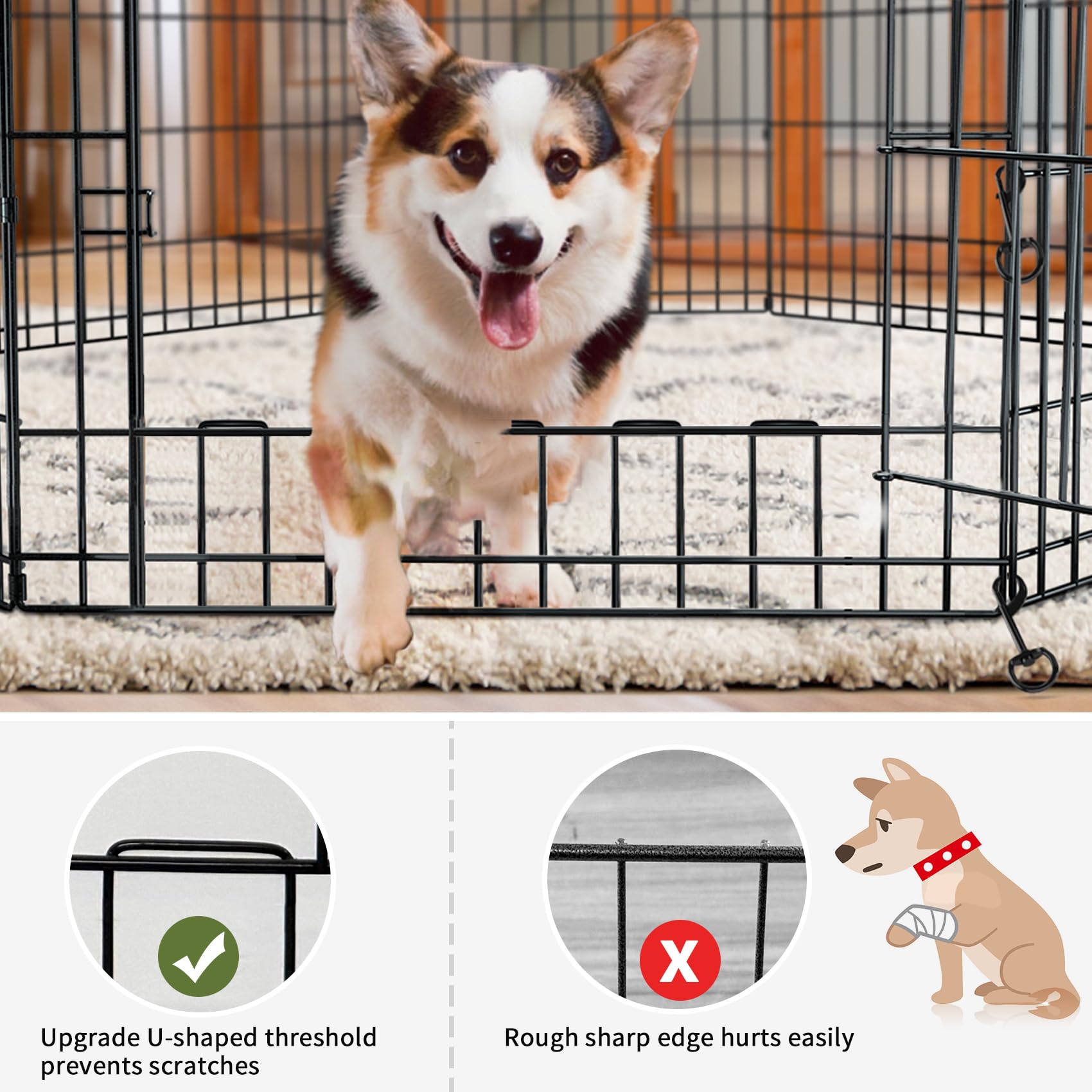 PETIME floor mat protects floors and paws