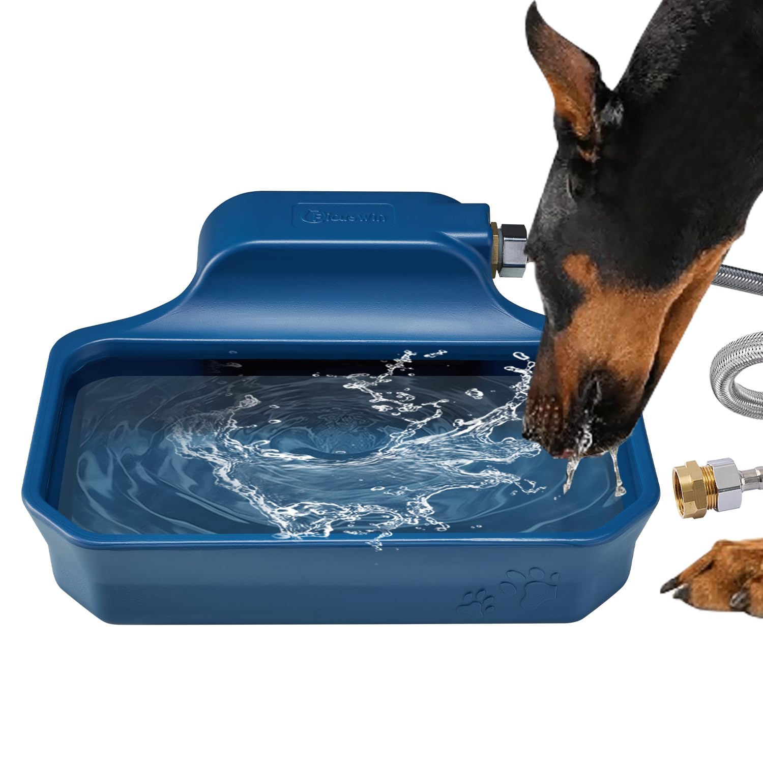 PETIMI automatic water dispenser keeps dogs and cats hydrated with a bowl full of fresh water.
