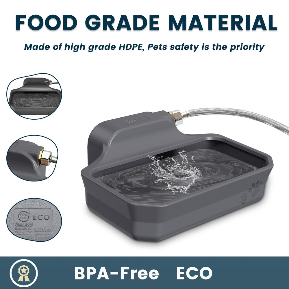 PETIMI BPA-free HDPE waterer for safe outdoor drinking.