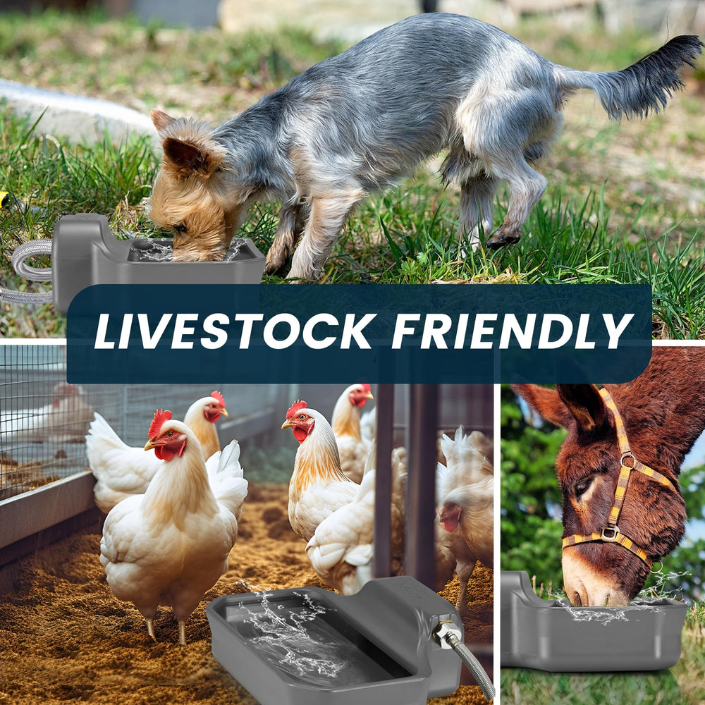 PETIMI large-capacity water dispenser supports multiple pets or livestock.
