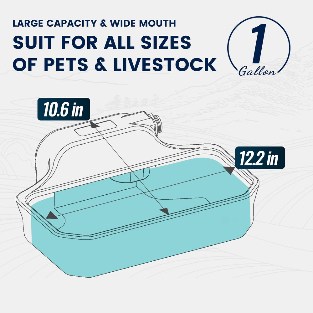 PETIMI outdoor-indoor water feeder keeps water available in all weather.