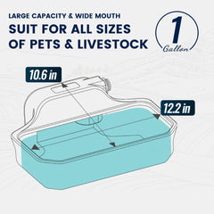 PETIMI outdoor-indoor water feeder keeps water available in all weather.