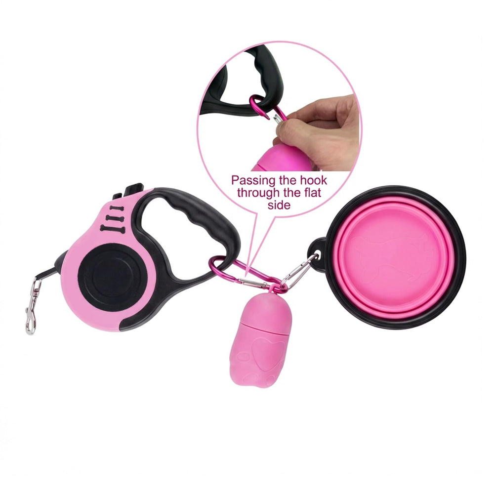 PETIMP waste bag rolls included for mess-free outdoor use.