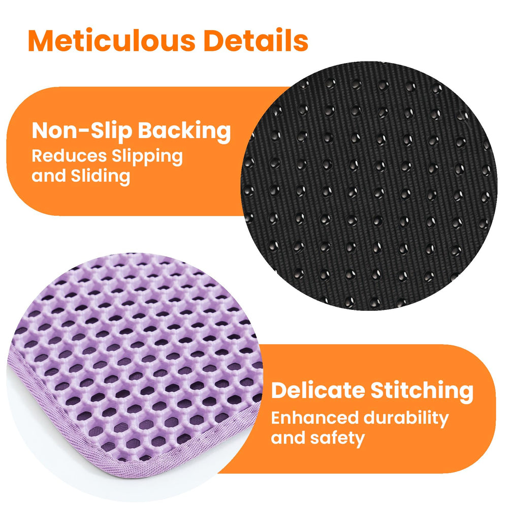 Petinstinct anti-tracking design minimizes litter spread across rooms.