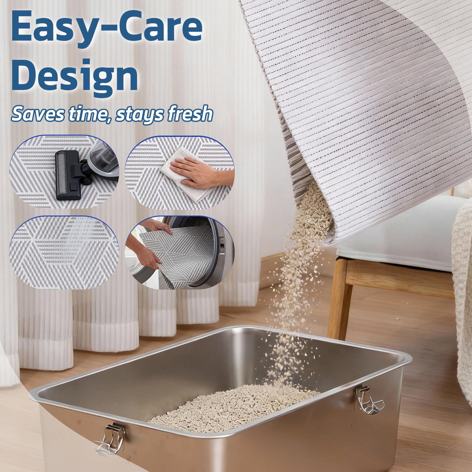 Petinstinct cloud-soft foam feels gentle on paws and reduces noise.