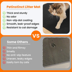 Petinstinct double-layer bottom tray with waterproof protection