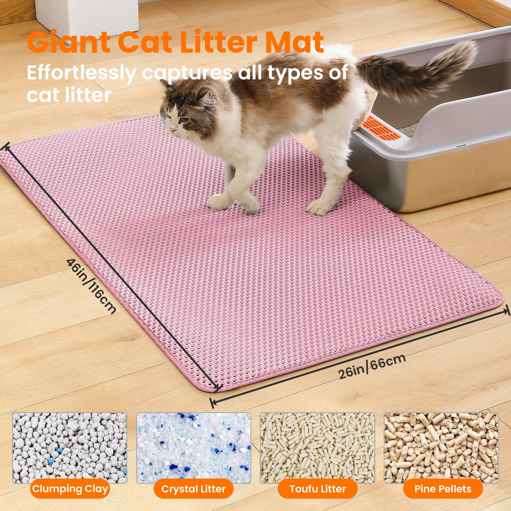 Petinstinct double-layer honeycomb top captures litter, reducing tracking