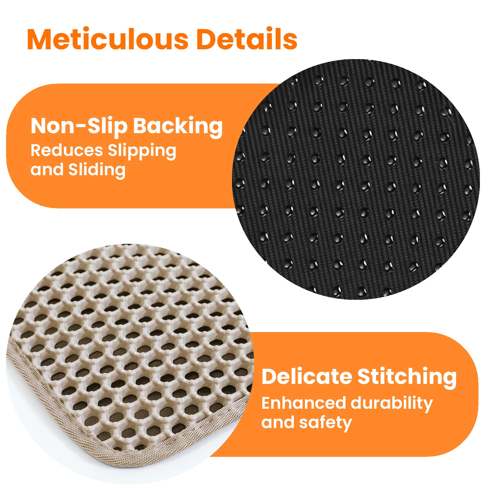 Petinstinct oversized design reduces tracking across rooms and entryways.