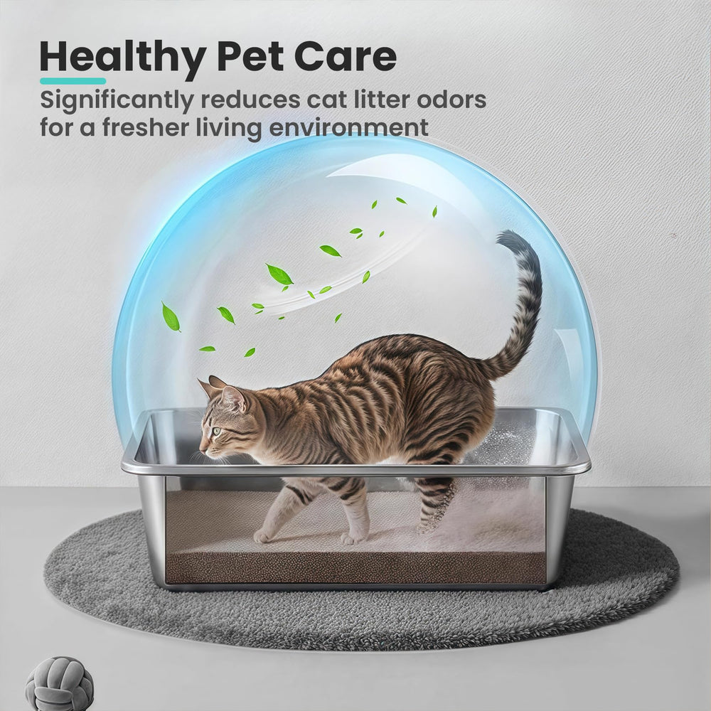 Petinstinct front view of the steel litter box highlighting build