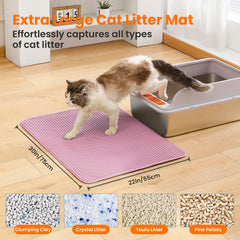 Petinstinct honeycomb double-layer close-up showing litter trapping design.