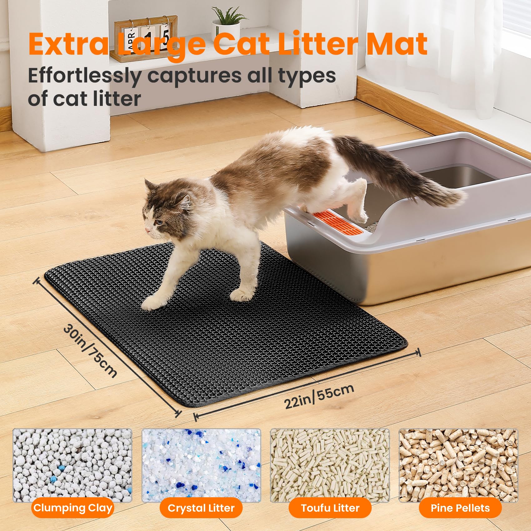 Petinstinct honeycomb top layer close-up showing litter trapping action