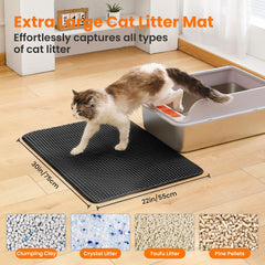 Petinstinct honeycomb top layer close-up showing litter trapping action
