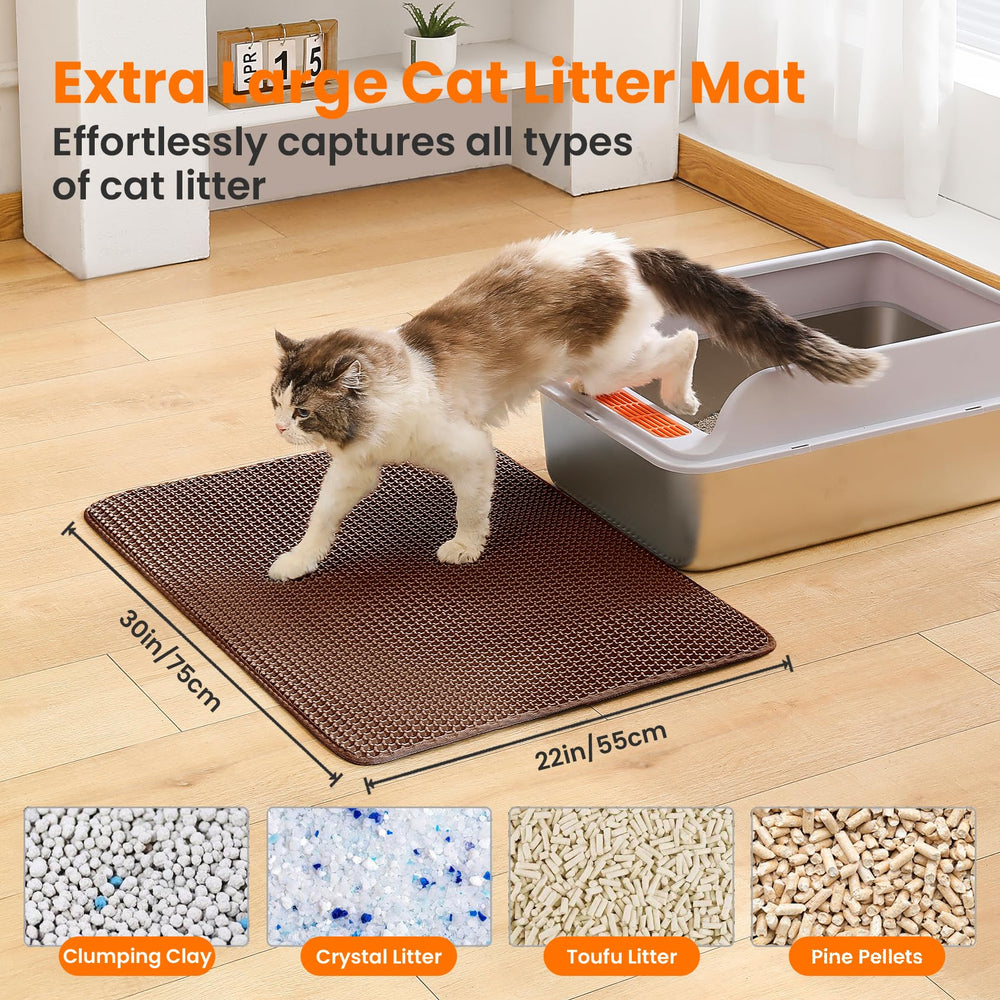 Petinstinct Honeycomb Top Layer, traps litter to keep floors cleaner.
