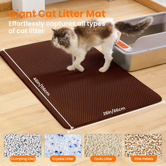 Petinstinct Jumbo Cat Litter Mat double-layer honeycomb design for efficient separation.