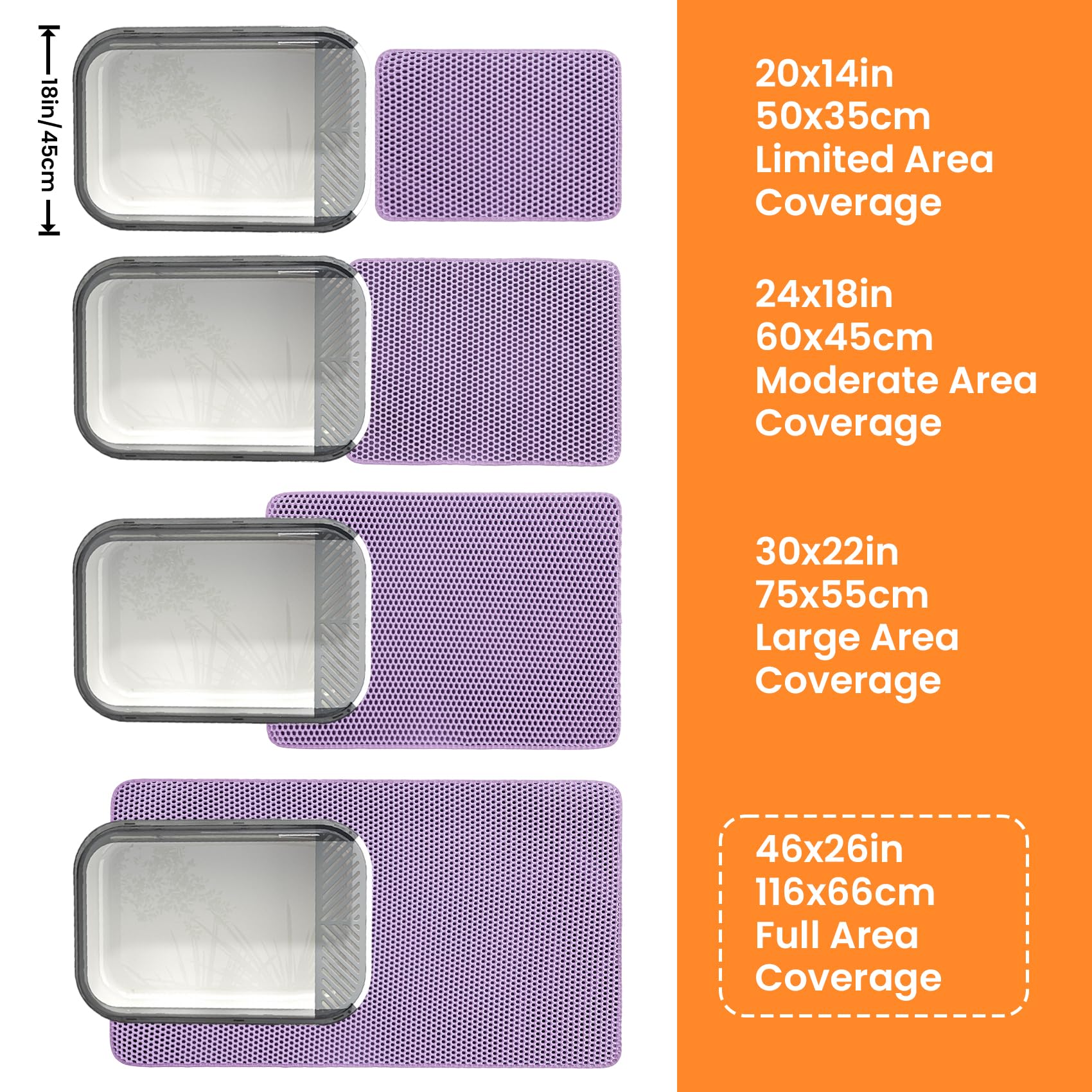 Petinstinct large cat litter mat suits big boxes and busy households.