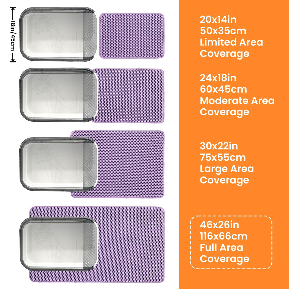 Petinstinct large cat litter mat suits big boxes and busy households.
