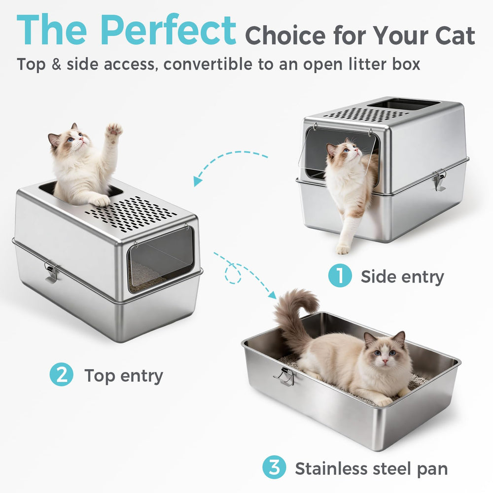 Petinstinct includes a scoop for quick, hygienic cleaning sessions.