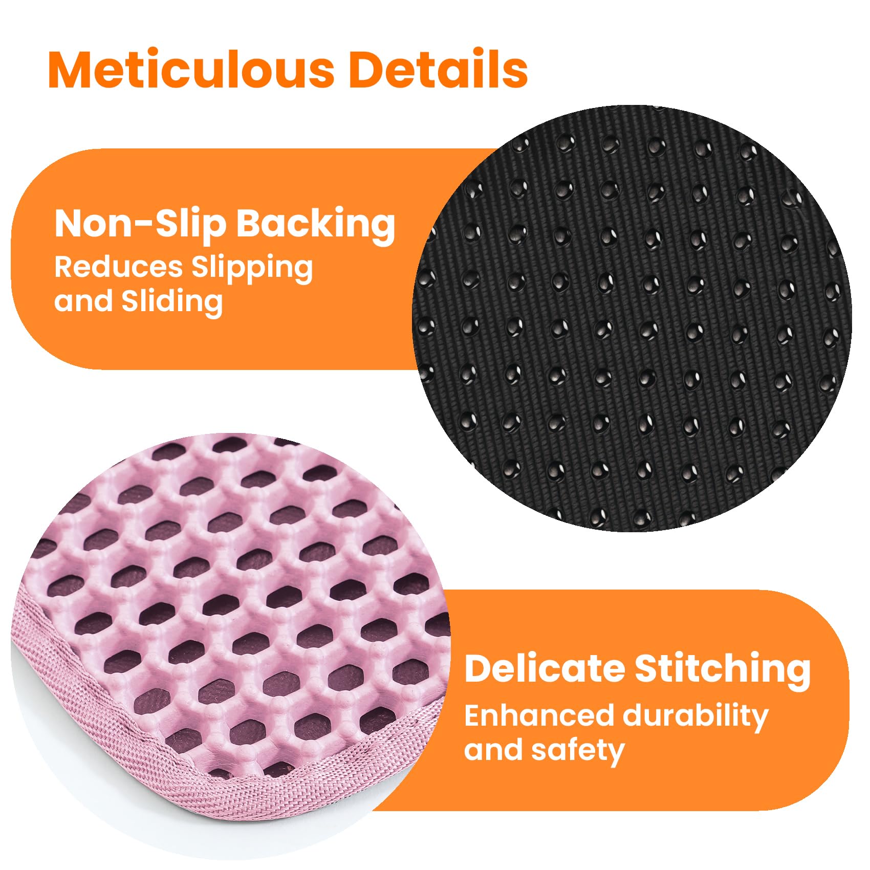 Petinstinct mat in use reduces litter tracking around the area.