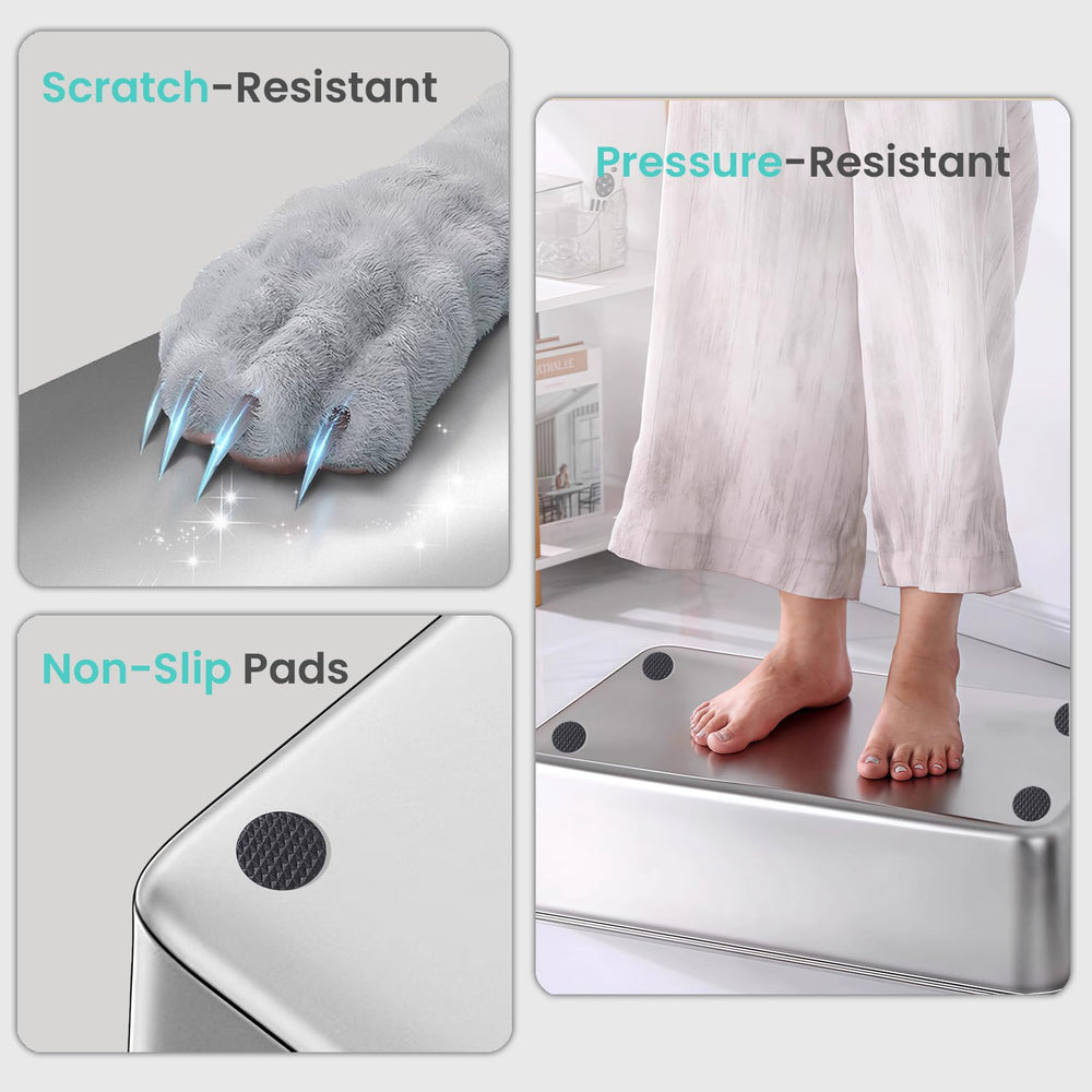 Petinstinct metal litter box durable construction for longevity