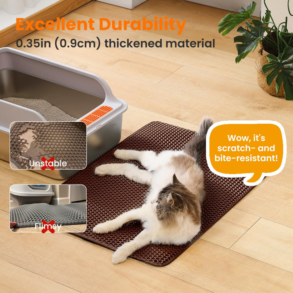 Petinstinct Non-Slip Backing, keeps the mat in place on any floor.