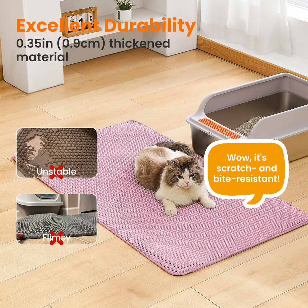 Petinstinct non-slip base holds mat steady during busy moments