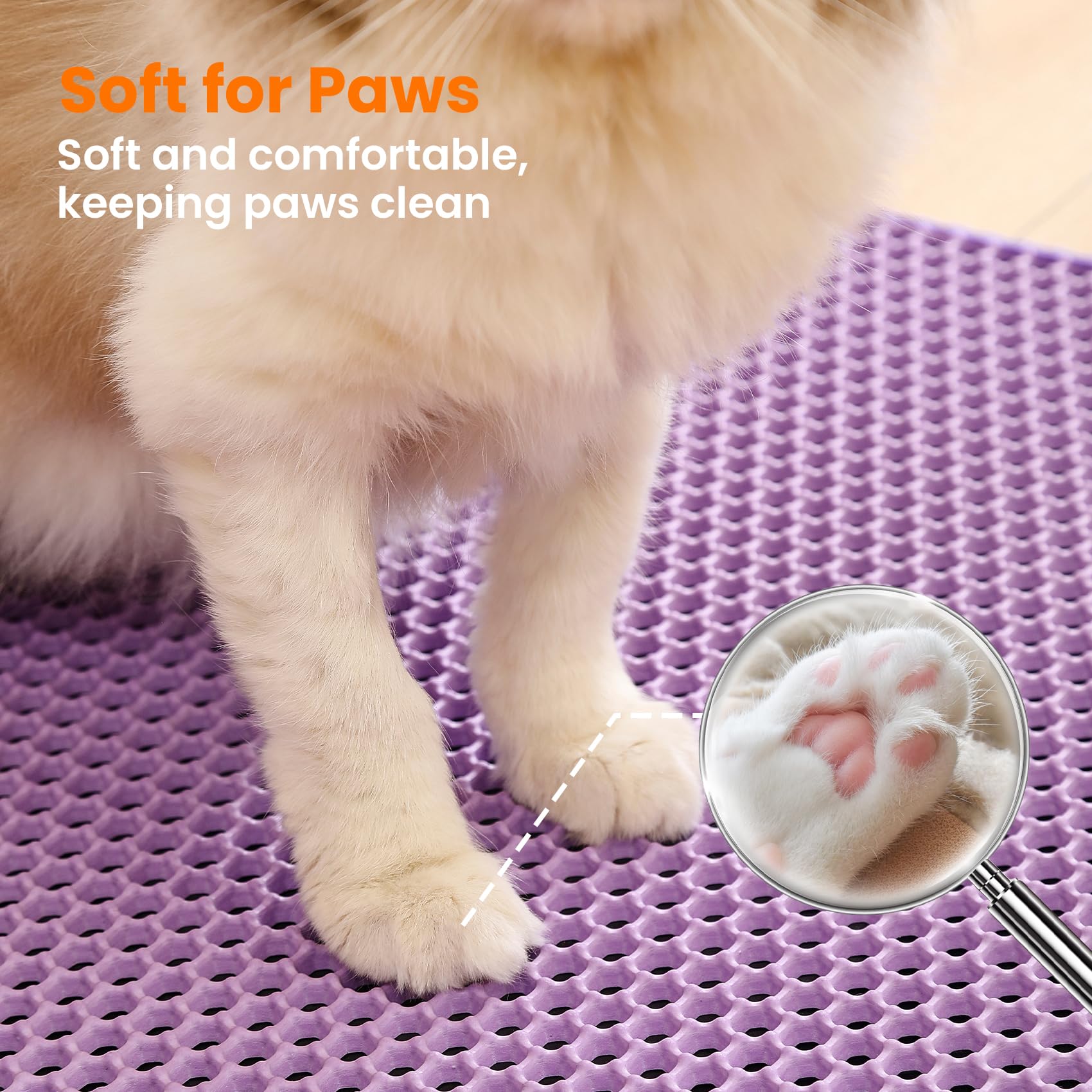 Petinstinct non-slip base keeps the mat securely in place.