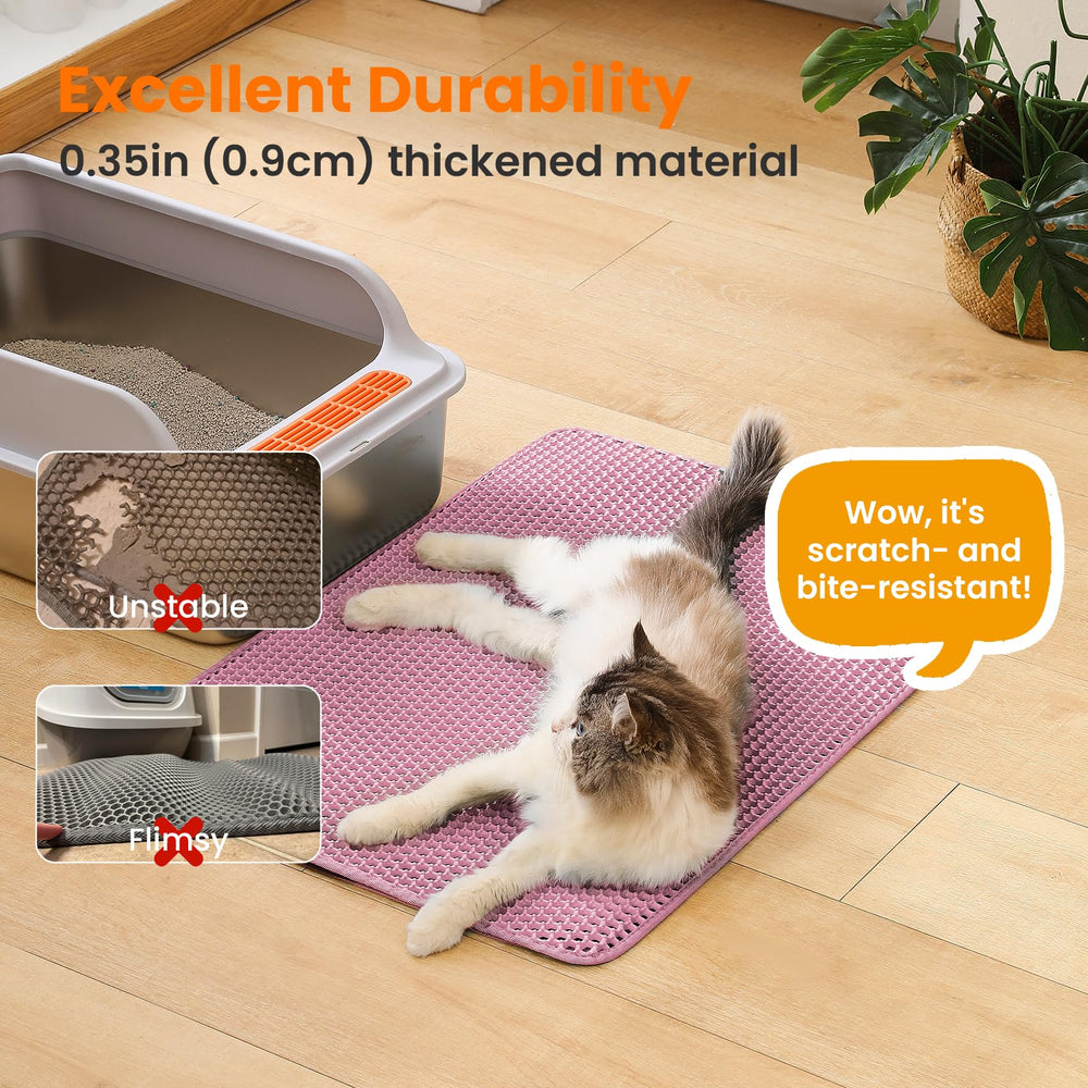 Petinstinct non-slip bottom keeps mat in place.