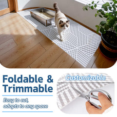 Petinstinct non-slip bottom keeps the mat in place during busy daily moments.