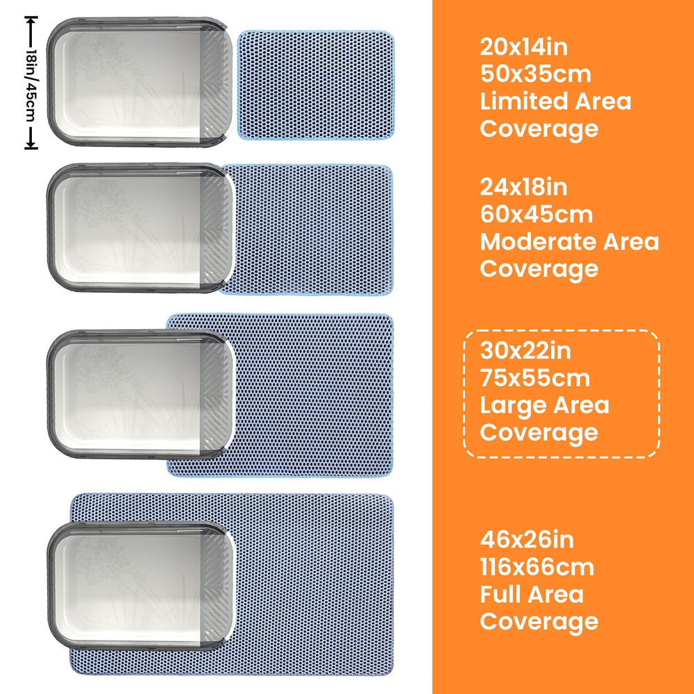 Petinstinct XL mat is easy to clean and reuse after everyday use