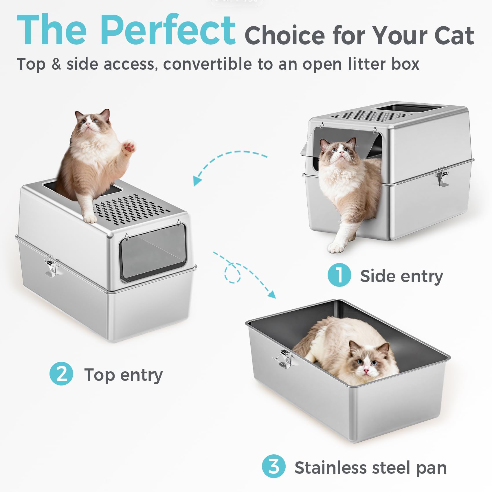 Petinstinct XL included scoop makes maintenance quick and hygienic.