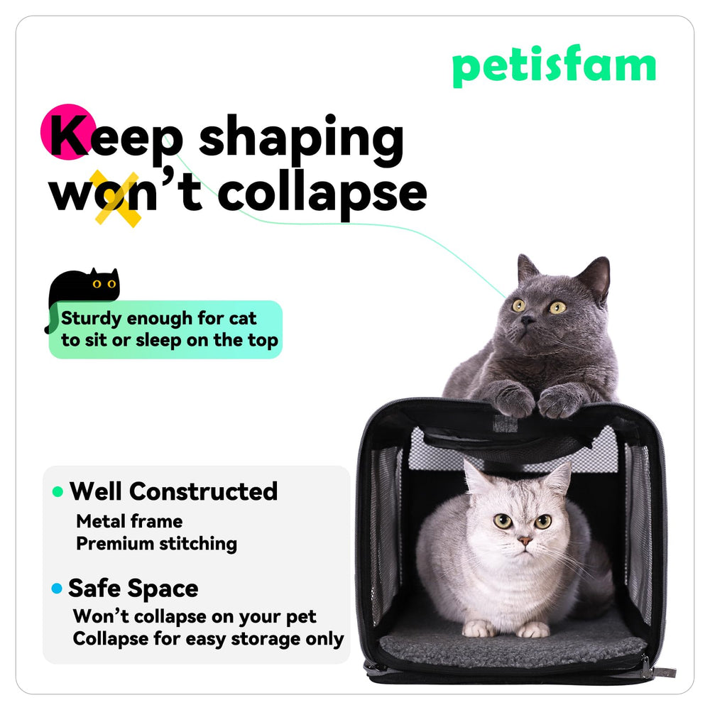 petisfam soft pet carrier lightweight design reduces strain